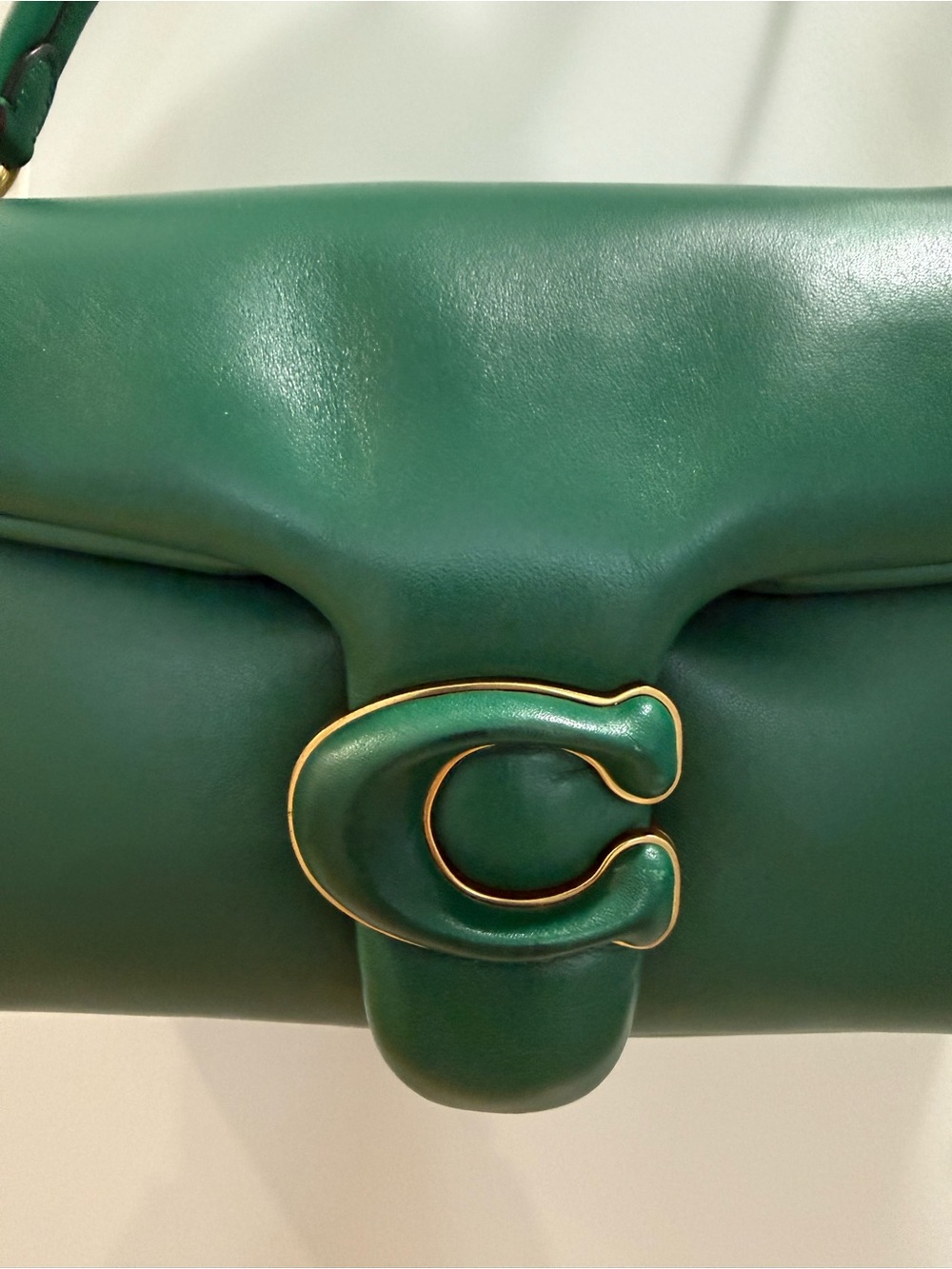 Coach Pillow Tabby Shoulder Bag 26 Green - Picture 6 of 11